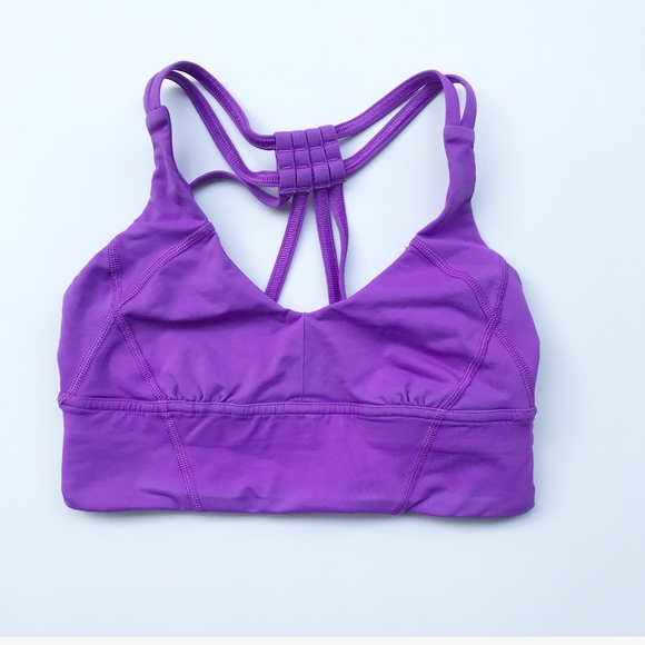 lululemon athletica Tops - Lululemon Purple Sports Bra Crop Top Size 2